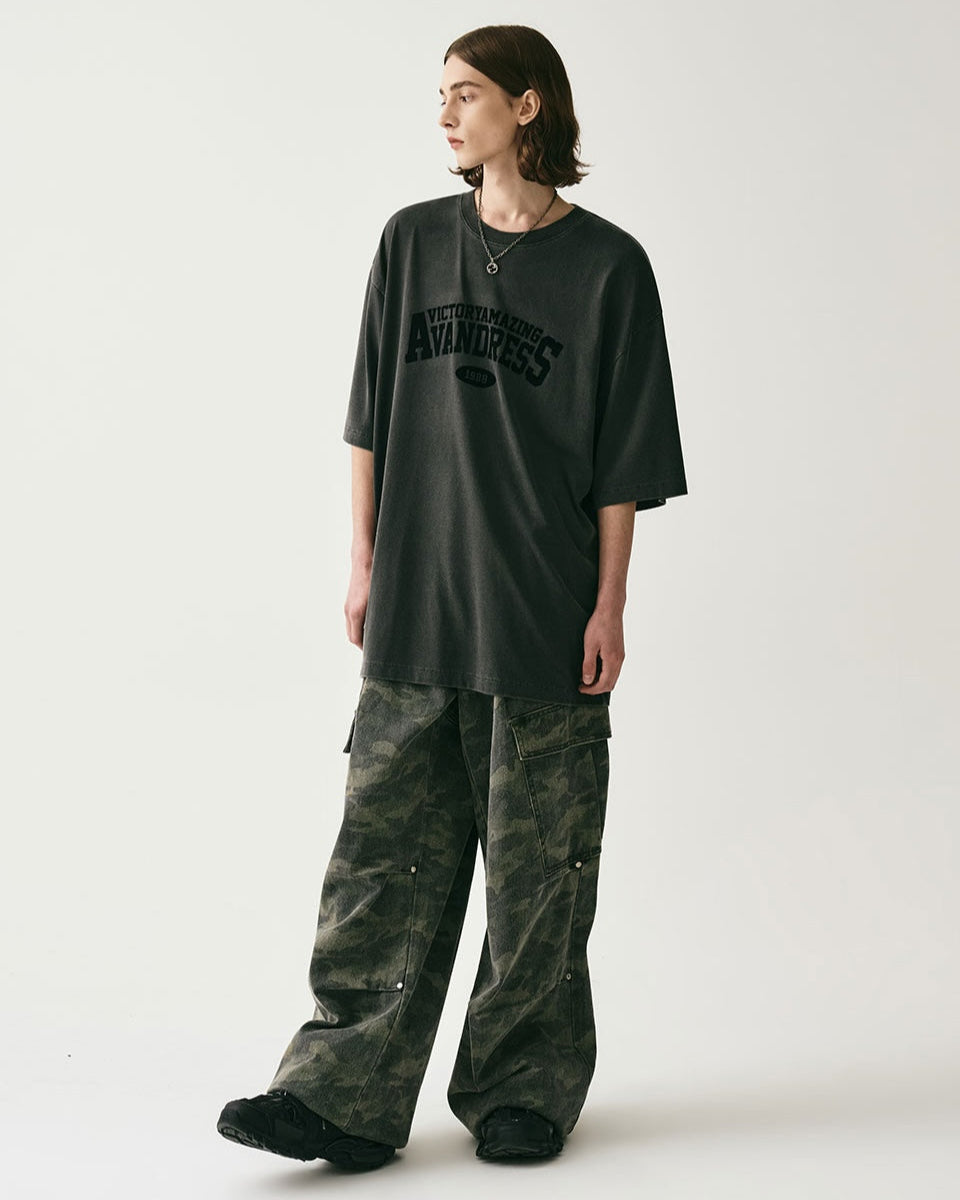 Shadow Terrain Wide-Leg Cargo Trousers