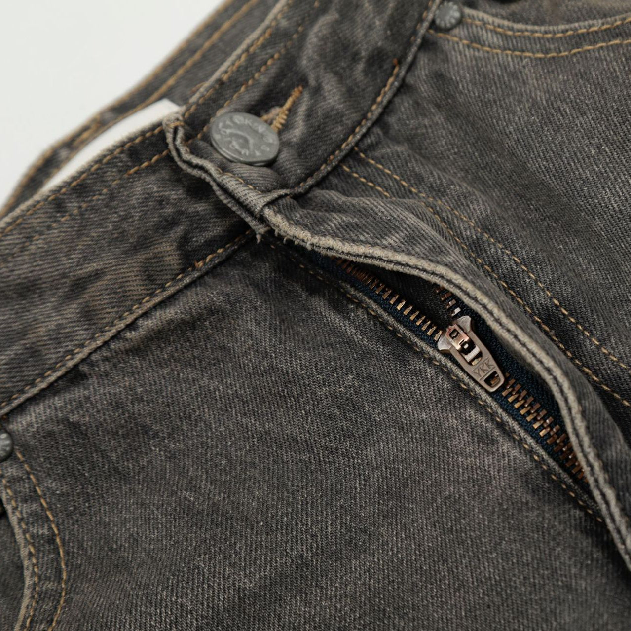 Gray Slate Horizon Straight-Leg Denim