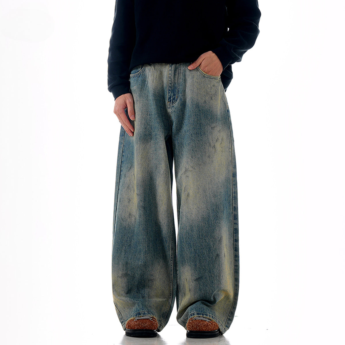 Azure Bloom Gradient Denim