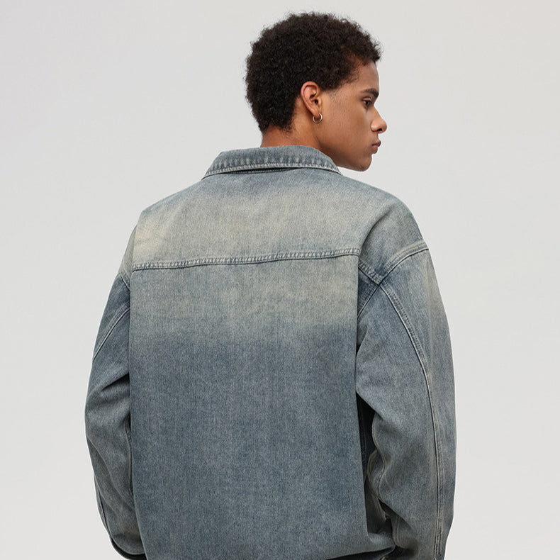 Grey Obsidian Vintage Denim Jacket